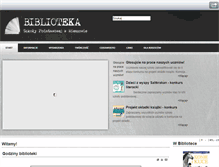 Tablet Screenshot of biblioteka.wieszowa.pl